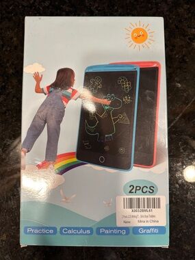 🆕 2-Pack Blue & Red LCD Drawing Tablet for Kids